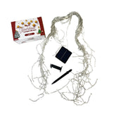 Luz cascada con panel solar 120 luces x 6 metros