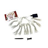 Luz cortina de 3 x 3 metros de 240 luces con panel solar