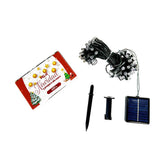 Luz lineal con diseño diamante y panel solar de 100 focos