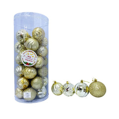 Bolas navideñas 9 cm x 35 pcs