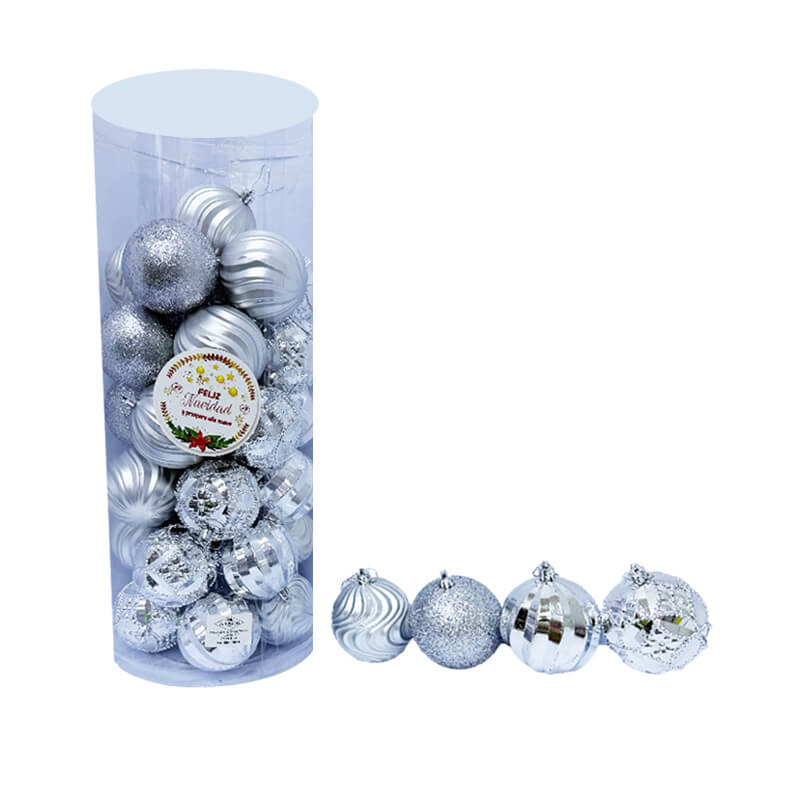 Bolas navideñas 9 cm x 35 pcs